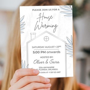 Digitale Hauseinweihung | Einweihungsparty Einladung | Neues Haus Einladungskarte | Housewarming Einladung | Einweihungsparty