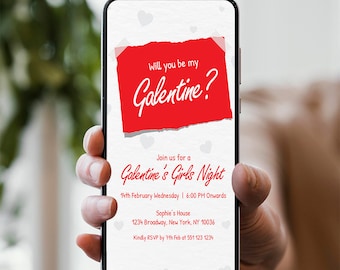 Galentine's Day Party Einladung Vorlage (digital)