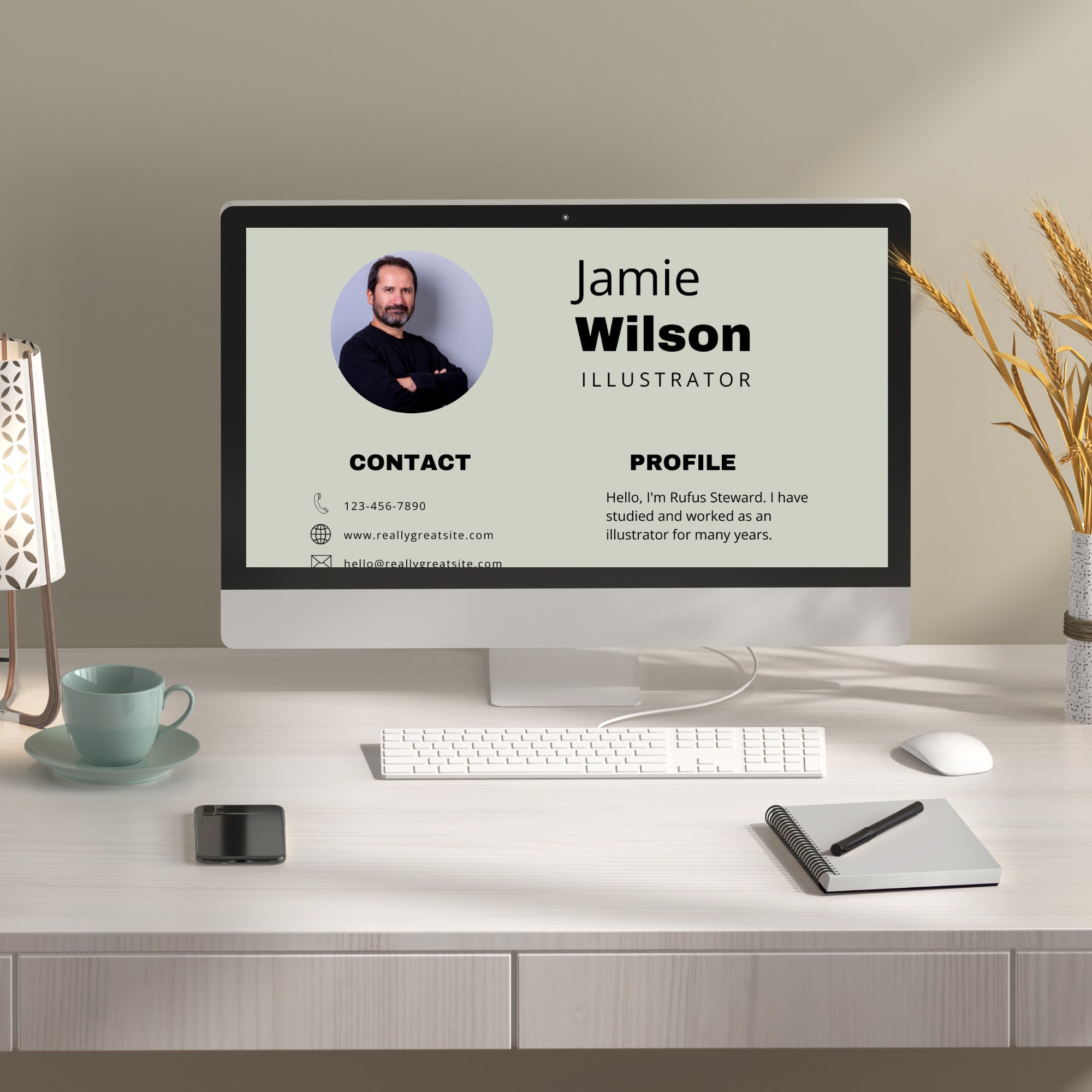 Resume Template Modern CV Template CANVA Template - Etsy