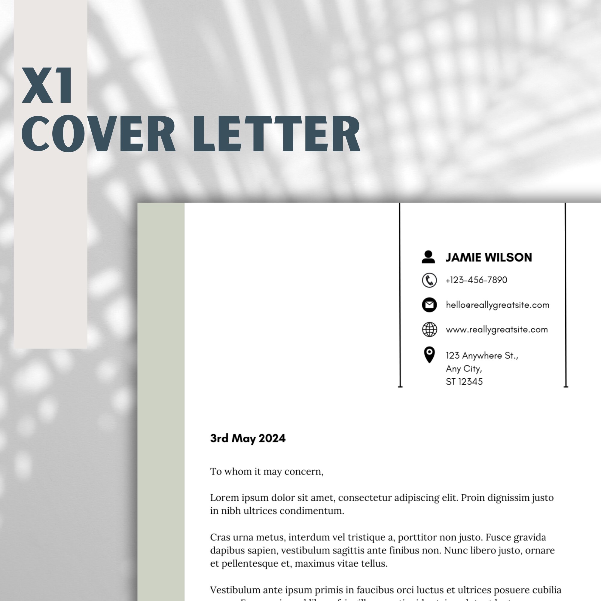 Resume Template Modern CV Template CANVA Template - Etsy