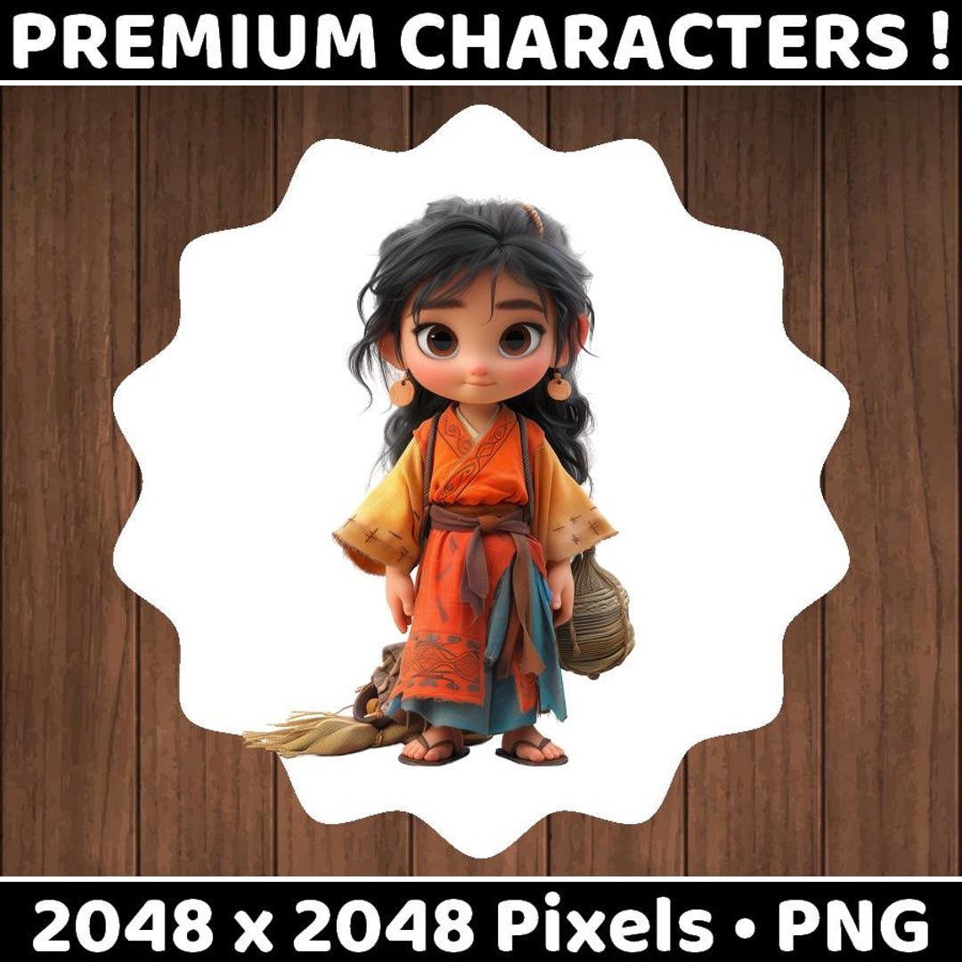 Little Boho Girl, Premium Characters, High Quality, Transparent ...