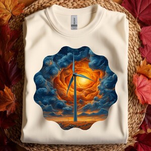 Aerogenerador - Diseños artísticos para camisetas - Alta calidad - PNG transparente (Descarga digital)