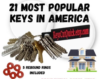 21 Of the Most Popular House Keys in America for Locksmith Training & First Responder Training