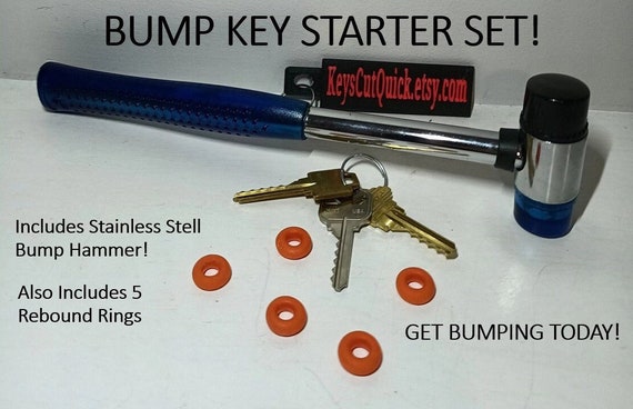 Starter Key Set With Our Stainless Steel Bump Hammer Christmas Gift Combo  Includes 5 Rebound Rings. Watch Video 