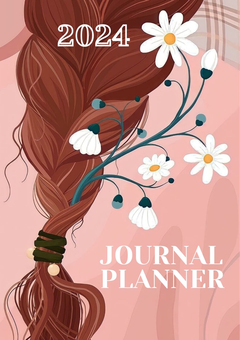 2024 Planner Planner 2024 PDF Printable, Daily Organizer, Flower Design