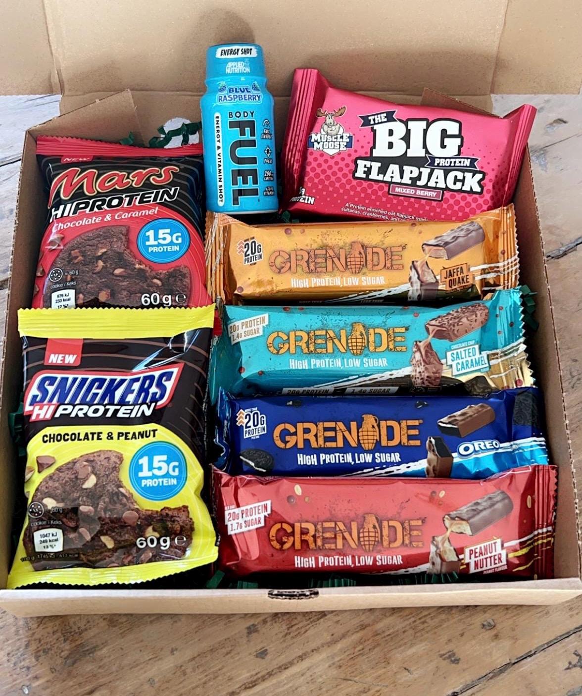 Hgh Proten Snacks Hamper Deal Gym Gfts For Men And Women - Etsy - View #10