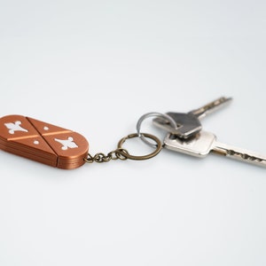 Secret Heart Puzzle Keyring The illusionist 3d Printed image 4