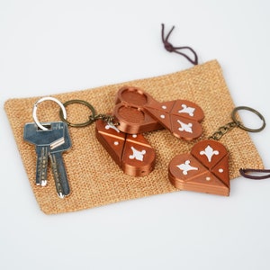 Secret Heart Puzzle Keyring The illusionist 3d Printed image 8