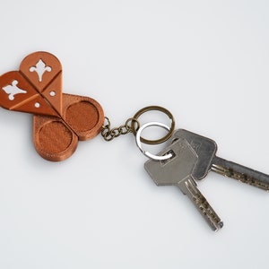 Secret Heart Puzzle Keyring The illusionist 3d Printed image 5