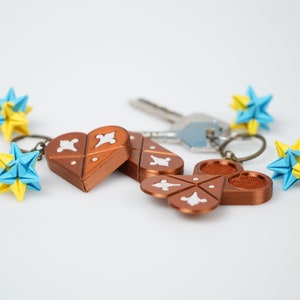 Secret Heart Puzzle Keyring The illusionist 3d Printed image 6