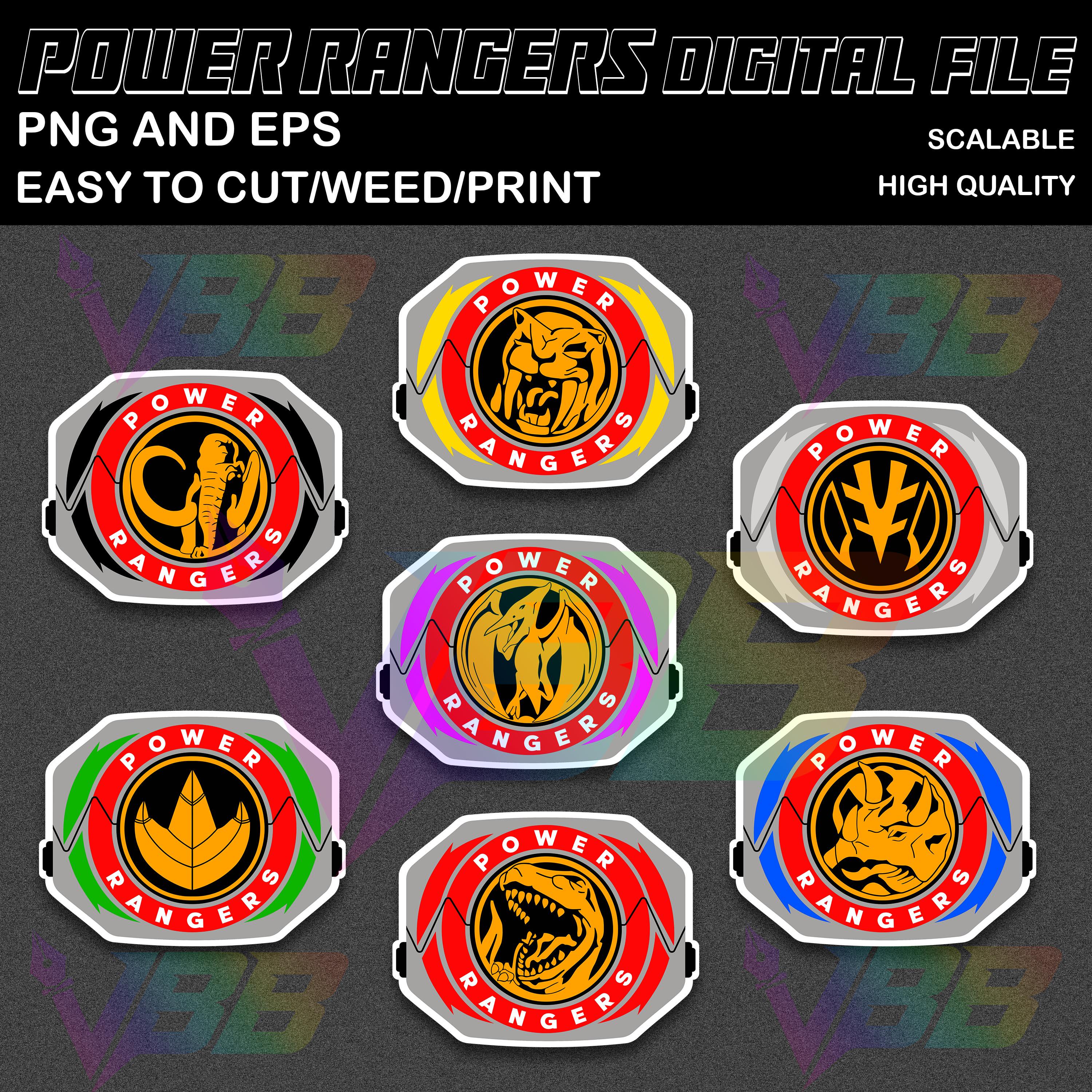 Power Ranger Car Decals - Etsy