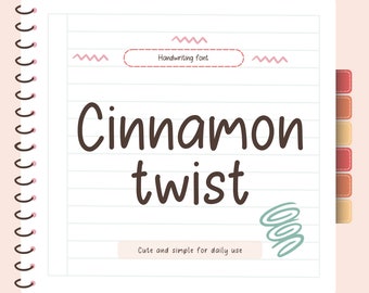 Sauber Handschrift Schriftart: Studenten Notizen, Digitaler Planer (TTF & OTF)