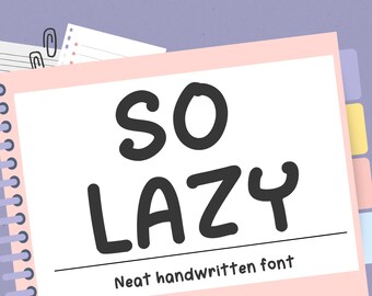 Saubere, handgeschriebene Schrift: Realistische Studienschrift (TTF & OTF)