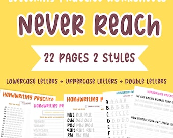 Handschrift üben Arbeitsblätter: Schreibschrift für Jugendliche & Erwachsene (PDF)