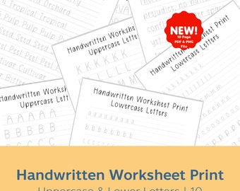 Handschrift Übungsblätter für Schreibschrift (PDF Download)