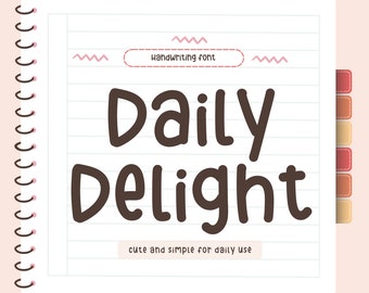 Handschrift-Font: Schöner Schüler-Font für Goodnotes (TTF & OTF) (Digitaler Download)