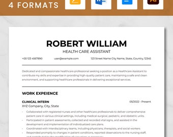 ATS Friendly Aesthetic Nurse Resume Template Google Docs | Nurse Resume Template, Nursing Resume for Word | Registered Nurse Resume