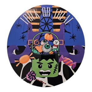 Halloween Handcrafted Metal Signs with Exclusive Designs for Home Decorating - Craft and Wreath Supplies