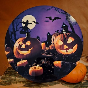 Halloween Handcrafted Metal Signs with Exclusive Designs for Home Decorating - Craft and Wreath Supplies