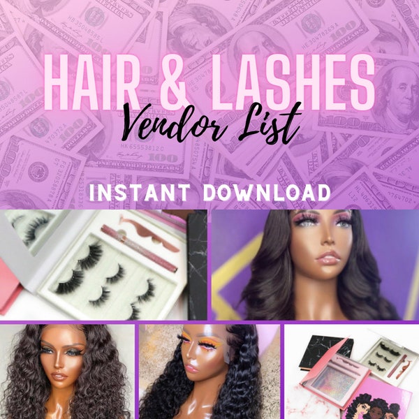 Vendor List for Clothing Etsy