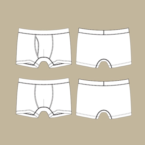 Ropa Interior Masculina Boxer Ropa Dibujo Boxer Hombre Blanco Pack
