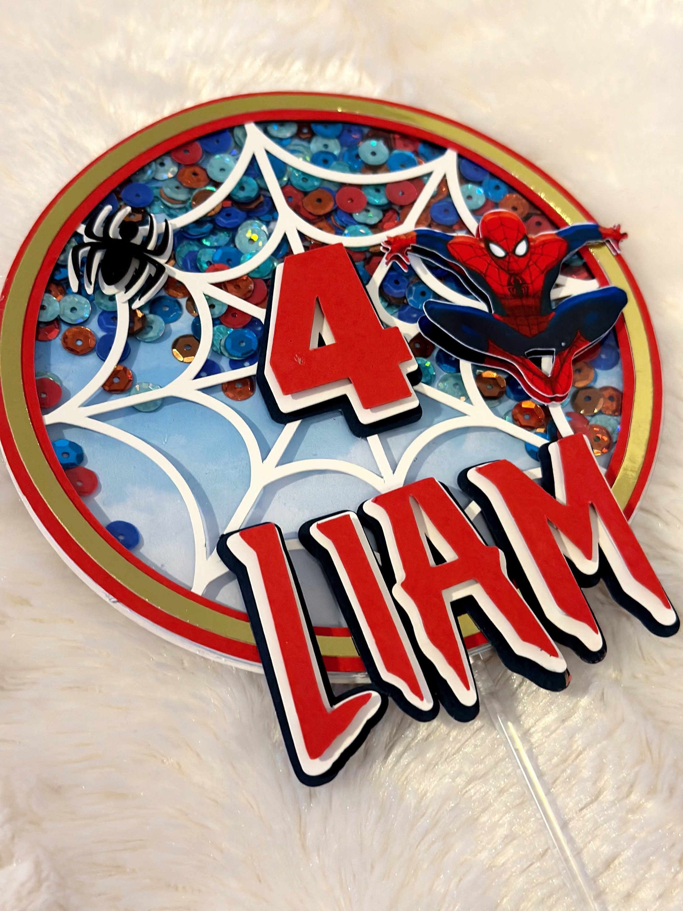 Décoration comestible à découper de Spiderman à 3,49 €
