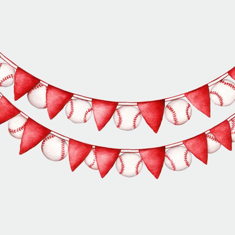 Baseball Clipart Bundle, Baseball PNG, Watercolour Sports Clipart, Kids ...