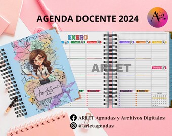 Teaching agenda 2024 A5 size - digital file