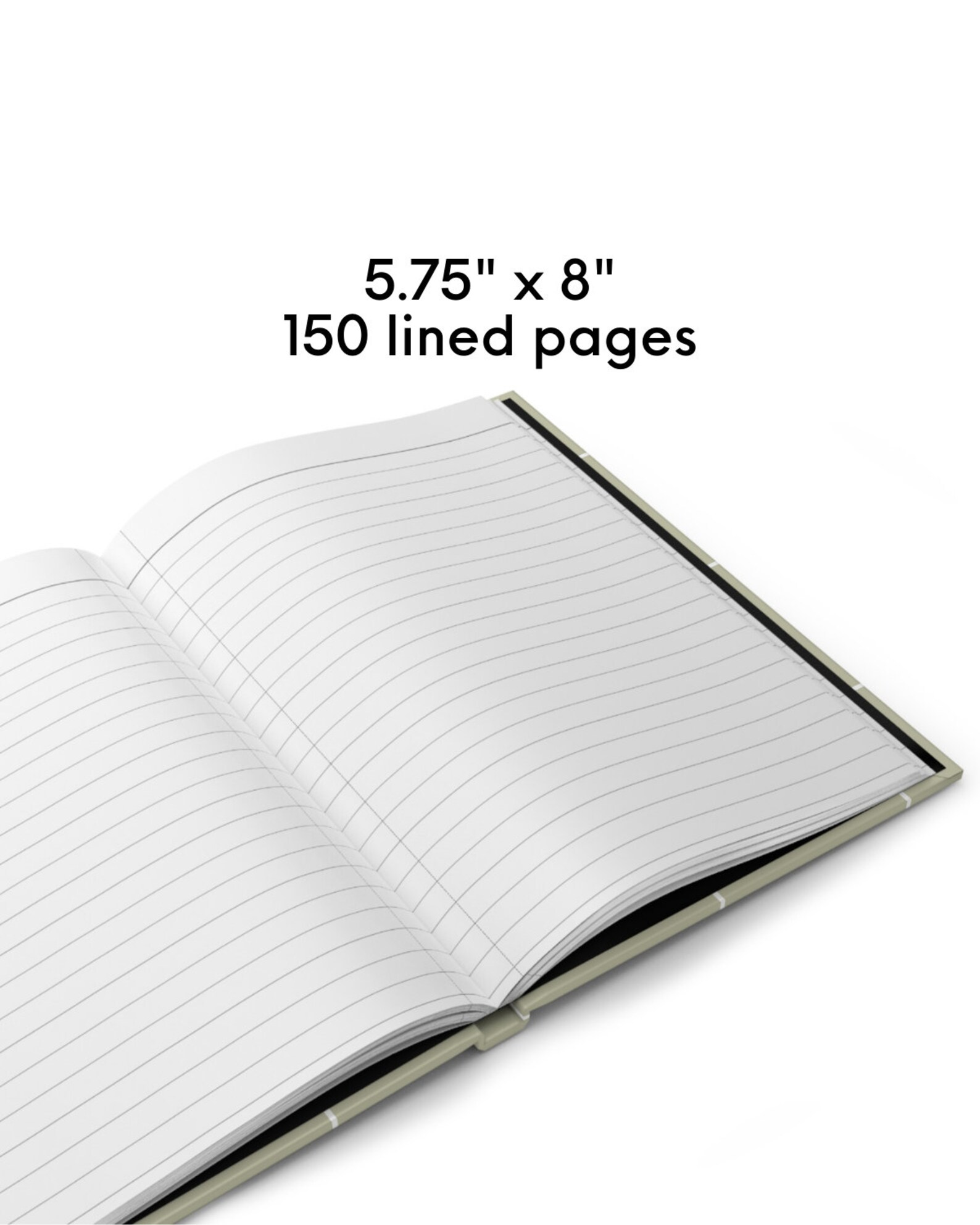 Aesthetic Notebook Journal Custom, Lined Notebook Custom, Monogram ...
