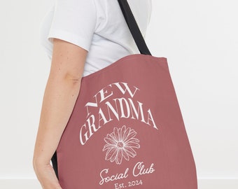 Regalo de bolsa de abuela nueva, bolso grande para abuela, ideas de regalos para abuela, regalo para que la nueva abuela sea regalo, idea de regalo Grammy, regalo de revelación de abuela