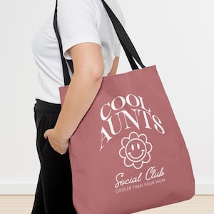 Cool Aunt Tote Bag, Cool Aunt Gift Tote Bag, Gift for Cool Aunt, Cool Club Aunt Gift, Cool Aunt Birthday Gift for Aunt, Cool Aunts Club Gift