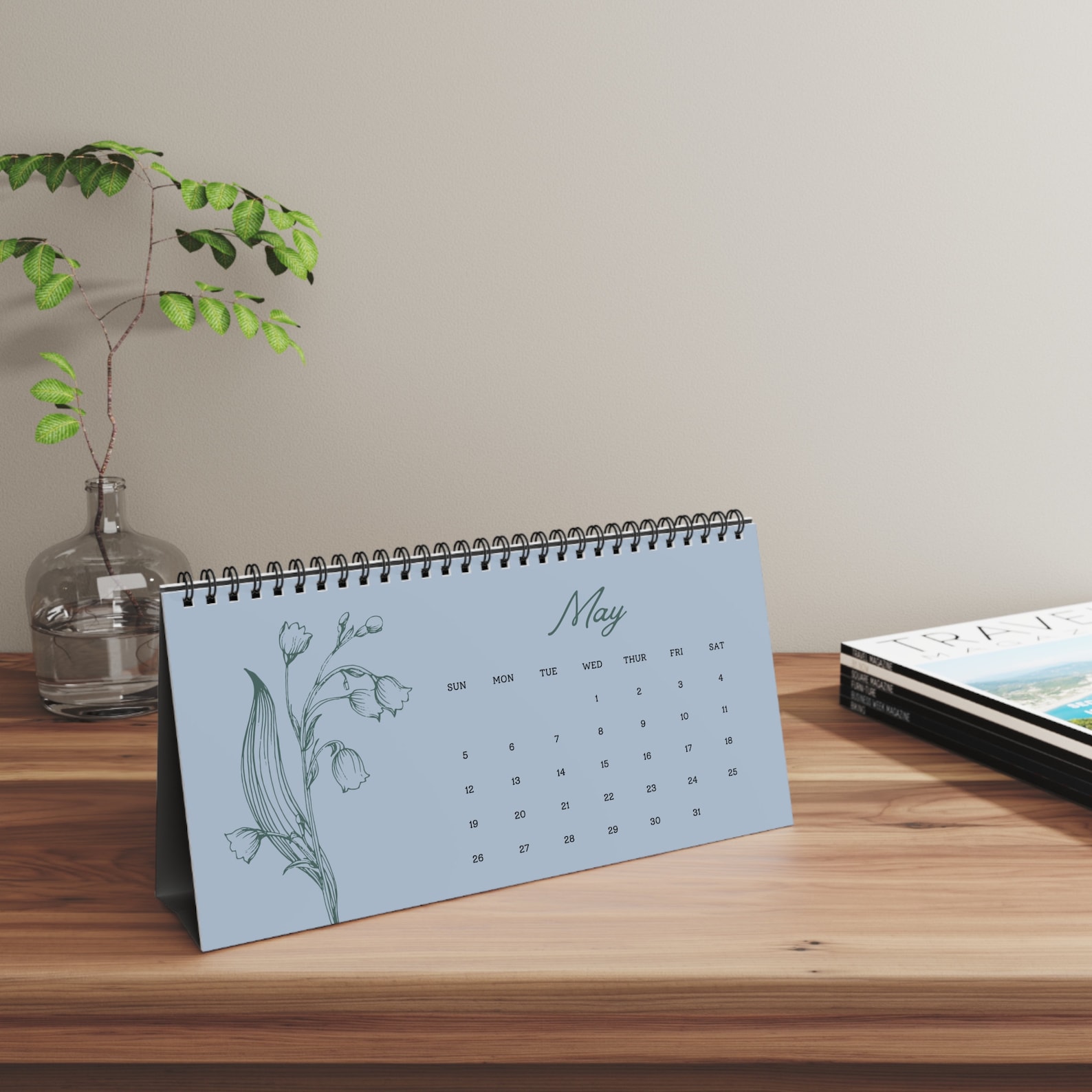 Personalized Desk Calendar 2024, 2024 Calendar, Personalized Calendar