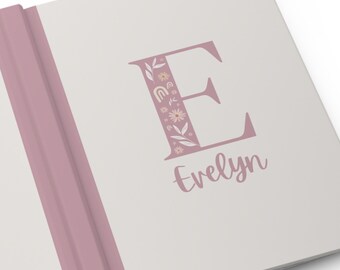 Aangepaste naam dagboek cadeau, hardcover dagboek met naam, gepersonaliseerd dagboek cadeau, gepersonaliseerd notitieboekje cadeau, monogram notitieboek cadeau