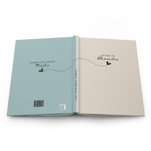 Cuaderno de cartas a un amigo, cuaderno personalizado para regalar a un amigo, cuaderno personalizado para regalar a un amigo, diario personalizado para un mejor amigo, regalo para un amigo