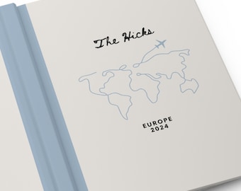 Cuaderno de diario de aventuras personalizado, Regalos de aventuras personalizados para amigos, Libro de aventuras personalizado, Regalos de viajes familiares