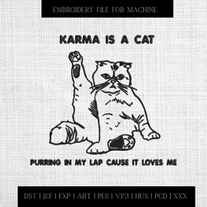 Karma Is A Cat Purring In My Lap Clogs - Torunstyle