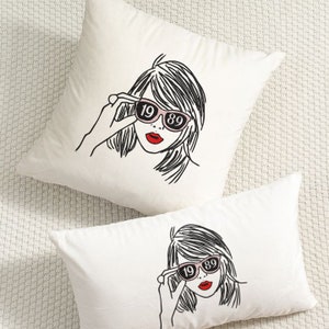 Taytay portrait embroidery designs, Swifties embroidery pattern, Taytay portrait machine embroidery designs, Gift for her embroidery files image 4