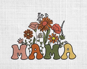 Mama embroidery designs, Mama flower embroidery pattern, Mother day machine embroidery designs, happy mother day embroidery files trendy