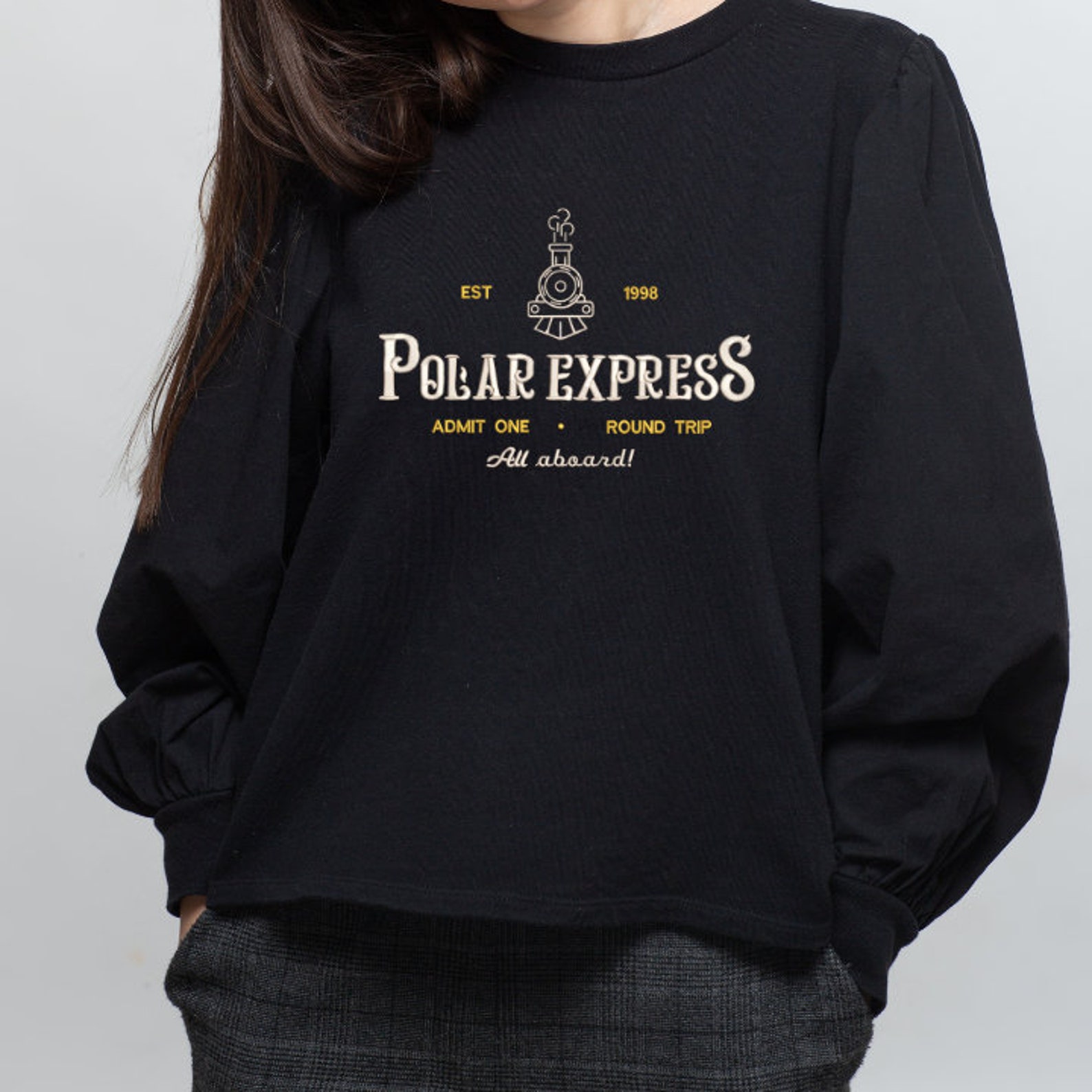 Polar Express Embroidery Designs, Polar Express Embroidery Pattern, Polar Express Machine