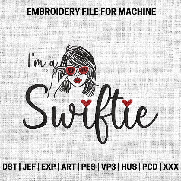 I'm a swifties embroidery designs, Taytay embroidery pattern, Swifites machine embroidery designs, Taytay embroidery files trendy, Swifties