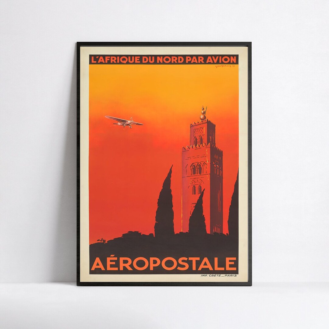 AIRLINES AFRIQUE OCCIDENTALE Rnxn-POSTER HQ 40x60 d'une