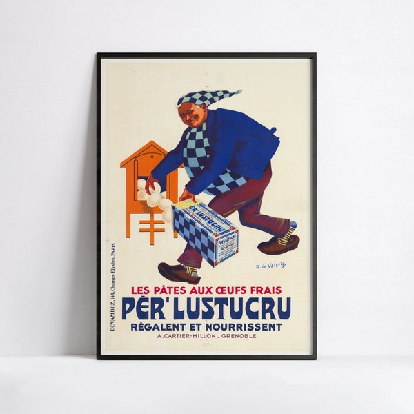 Vintage kitchen poster "Per Lustucru" - Roger de Valerio - High Definition - matte paper 230gr/m