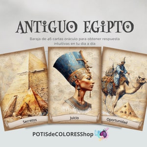ANTIGUO EGIPTO 46 cartas oráculo para respuestas intuitivas