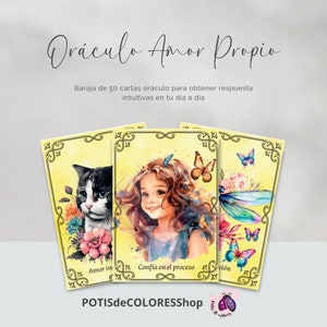 AMOR PROPIO, 50 cartas oráculo para obtener respuestas intuitivas en tu día a día. Incluye instrucciones básicas de uso