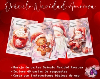 LOVING CHRISTMAS, intuitive answers in 46 oracle cards with sweet Christmas images