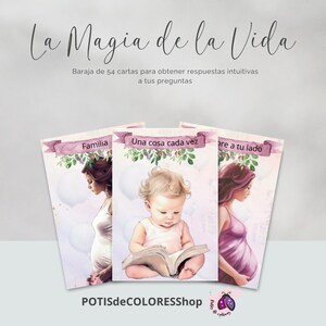 MAGIA de la VIDA Total 54 cartas oráculo para obtener respuestas intuitivas en tu día a día. Incluye instrucciones básicas de uso
