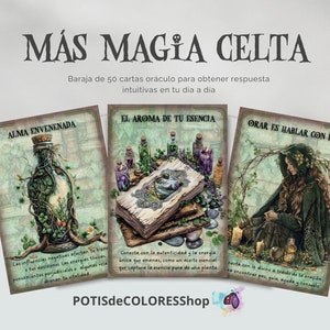 MÁS MAGIA CELTA, 50 cartas oráculo para obtener respuestas intuitivas en tu día a día.