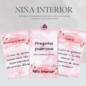 NIÑO/A INTERIOR. Para trabajar inteligencia emocional. 56 cartas con preguntas poderosas y acciones. Coaching.