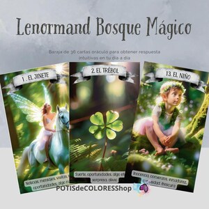 Lenormad BOSQUE MÁGICO, 36 cartas ORÁCULO para obtener respuestas intuitivas en tu día a día.