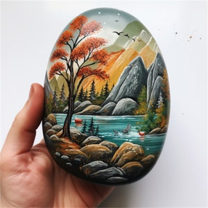 Rock Painting Kit - 42 Piece Rock Paint Bundle- Rocks, Acrylic Paint  Markers, Gl